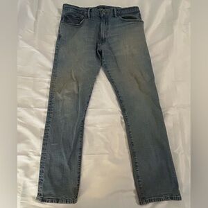 Ralph Lauren Men's Hampton Relaxed Straight Jean size 35/32 Medium Indigo